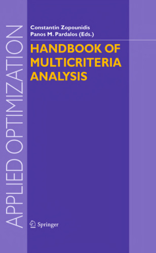Handbook of multicriteria analysis