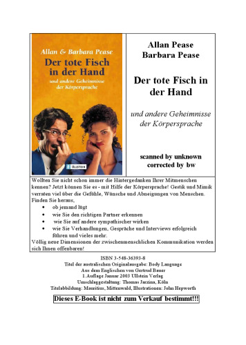 Der tote Fisch in der Hand und andere Geheimnisse der Koerpersprache GERMAN