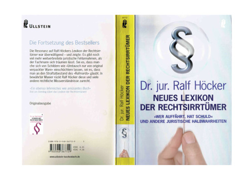 Neues Lexikon der Rechtsirrtümer: 'Wer auffährt hat Schuld" und andere juristische Halbwahrheiten