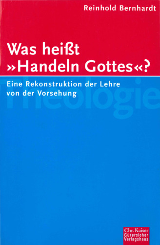 Was heißt Handeln Gottes? Eine Rekonstruktion der Lehre von der Vorsehung