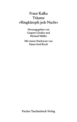 Träume : "Ringkämpfe jede Nacht"