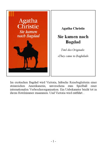 Sie kamen nach Bagdad