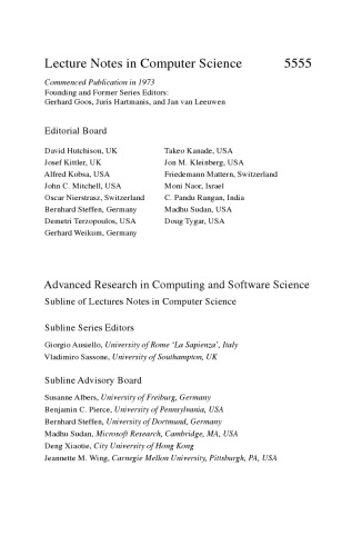 Automata, Languages and Programming: 36th International Colloquium, ICALP 2009, Rhodes, Greece, July 5-12, 2009, Proceedings, Part I
