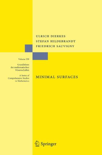 Regularity of Minimal Surfaces (Grundlehren Der Mathematischen Wissenschaften)