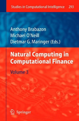 Natural Computing in Computational Finance