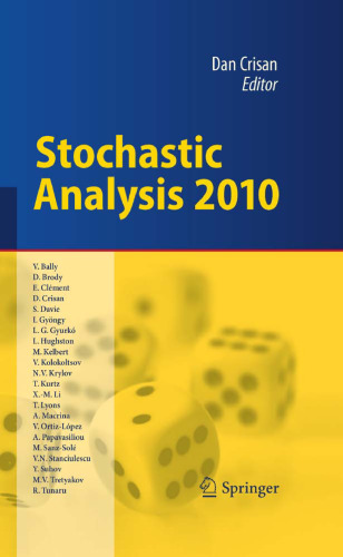 Stochastic analysis 2010