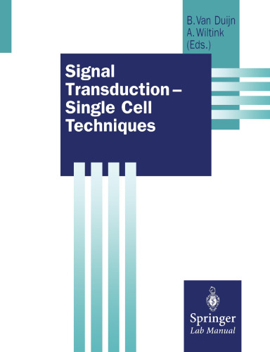 Signal Transduction ― Single Cell Techniques