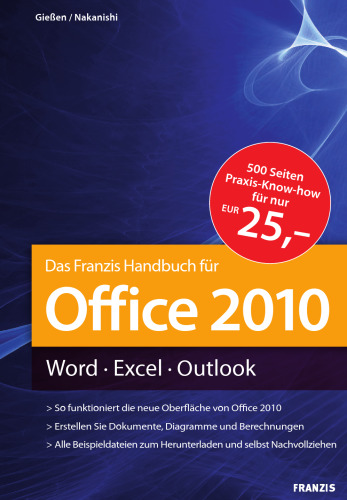 Office 2010 Handbuch: Word - Exel - Outlook