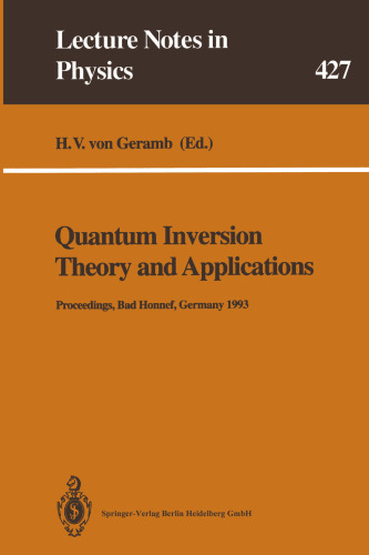 Quantum Inversion Theory and Applications