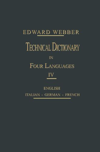 Technical Dictionary: Four Languages
