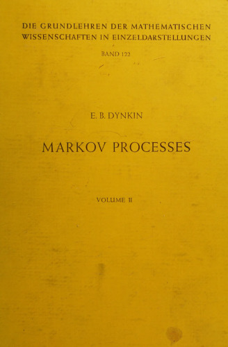 Markov Processes: Volume II