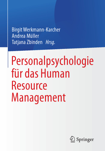 Personalpsychologie für das Human Resource Management
