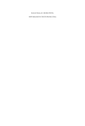 New Religious Texts from Lydia