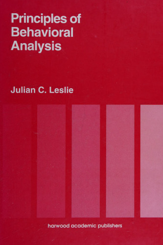 Principles Of Behavioural Anal