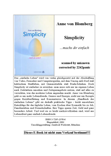 Simplicity