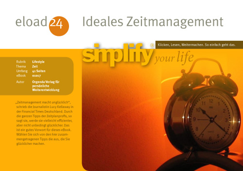 Ideales Zeitmanagement German