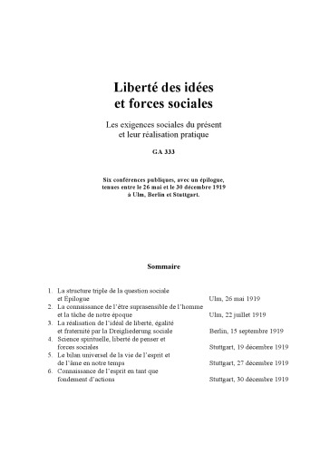 Liberté des idées et forces sociales