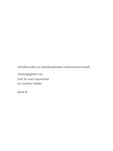 Neue Arbeit: Analysen und Instrumente
