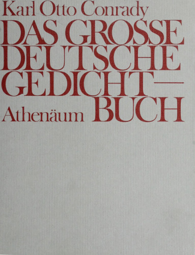Das große deutsche Gedichtbuch