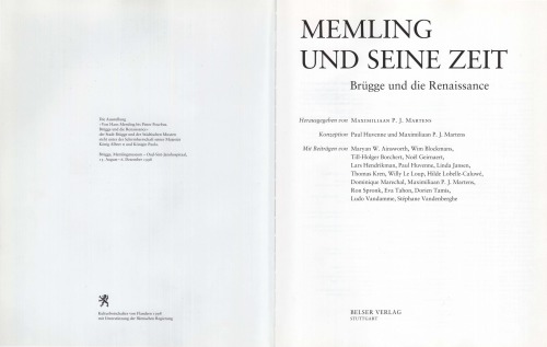 Memling und seine Zeit. Brügge und die Renaissance