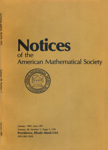 Notices of the American Mathematical Society