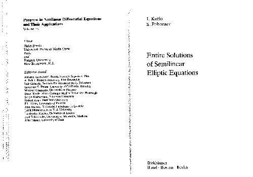 Entire solutions of semilinear elliptic equations