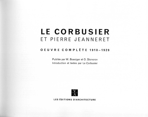 Oeuvre complète, Vol. 1: 1910-1929