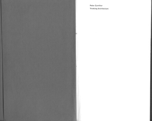 Thinking Architecture