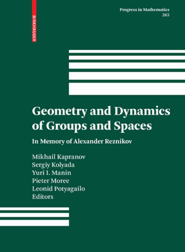 Geometry and dynamics of groups and spaces: In memory of A.Reznikov
