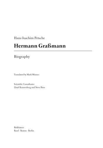 Hermann Graßmann: Biography