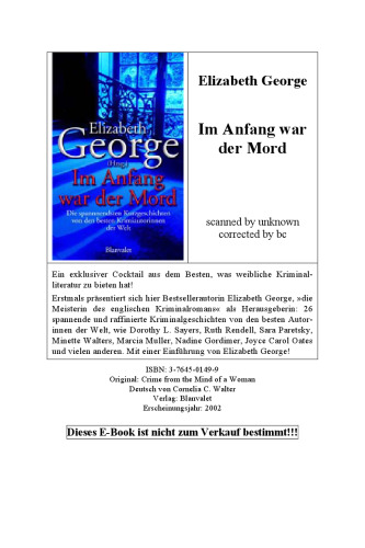 Im Anfang war der Mord