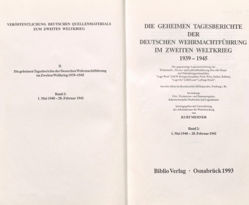 1. Mai 1940 – 28. Februar 1941