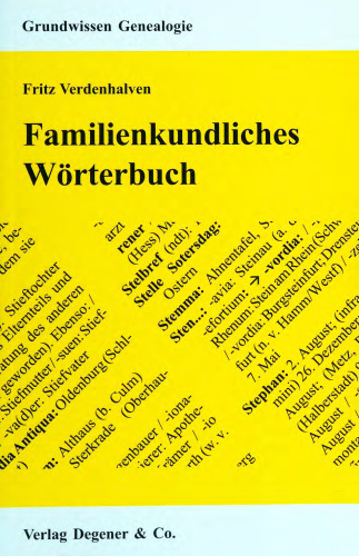 Familienkundliches Wörterbuch