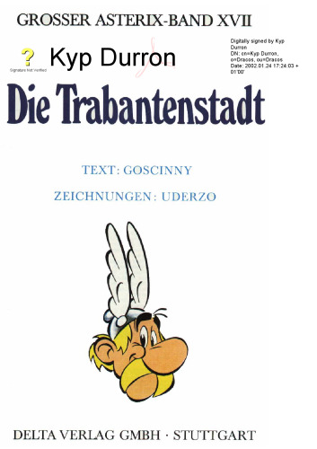 Asterix Bd.17: Die Trabantenstadt GERMAN