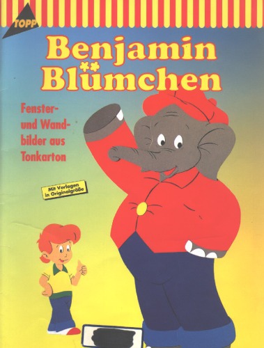 Benjamin Blümchen Fenster- und Wandbilder aus Tonkarton