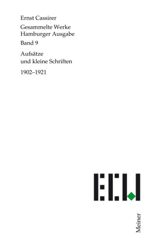 Aufsätze und kleine Schriften (1902-1921)