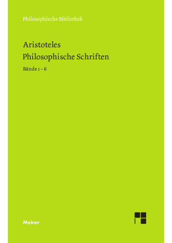 Philosophische Schriften in sechs Bänden. Bände 1-6