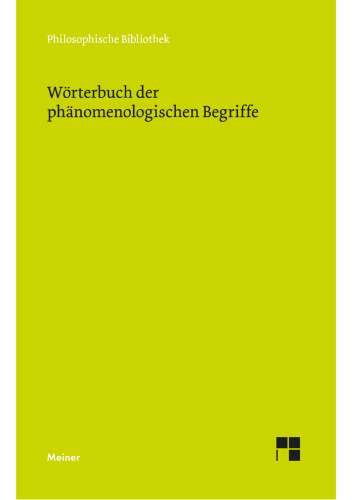 Wörterbuch der phänomenologischen Begriffe