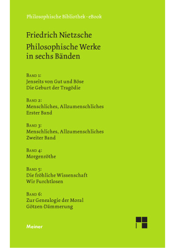 Philosophische Werke in sechs Bänden