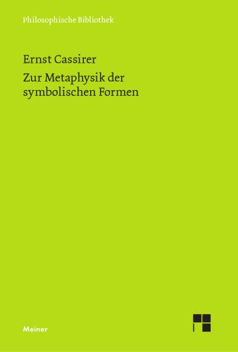Zur Metaphysik der symbolischen Formen