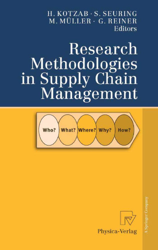 Research Methodologies in Supply Chain Management