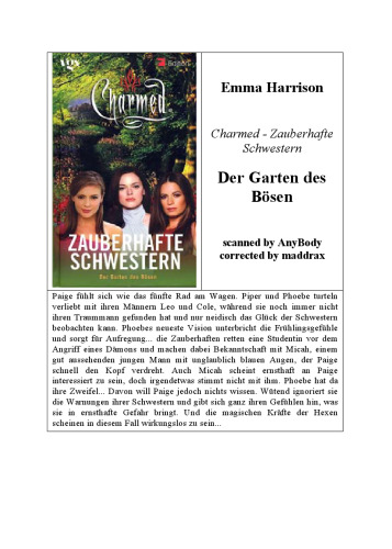Charmed, Zauberhafte Schwestern, Bd. 15: Der Garten des Bösen