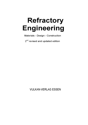 Refractory Engineering: Materials – Design – Construction