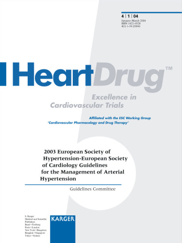 2003 European Society of Hypertension - European Society of Cardiology Guidelines for the Management of Arterial Hypertension