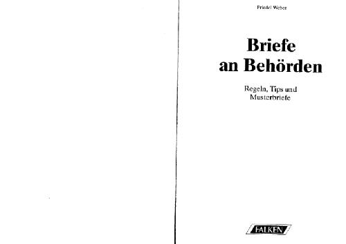Briefe an Behoerden