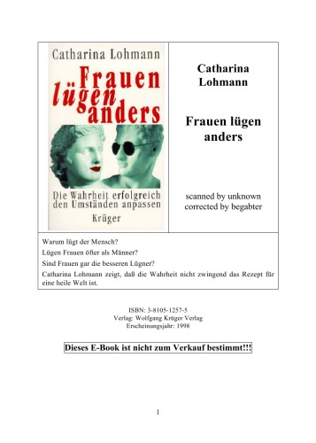 Frauen lügen anders