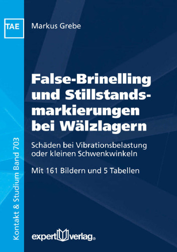 False-Brinelling und Stillstandsmarkierungen bei Wälzlagern: Schäden bei Vibrationsbelastung oder kleinen Schwenkwinkeln