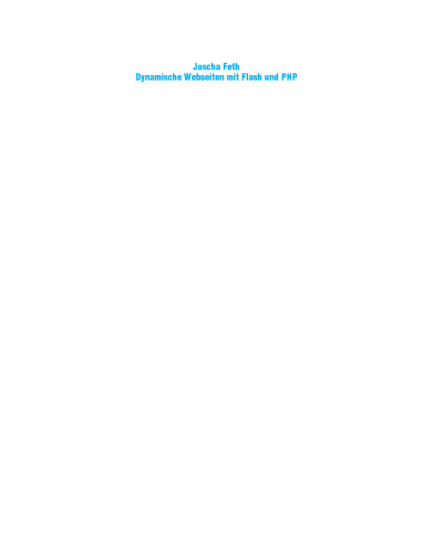 Dynamische Webseiten mit Flash und PHP