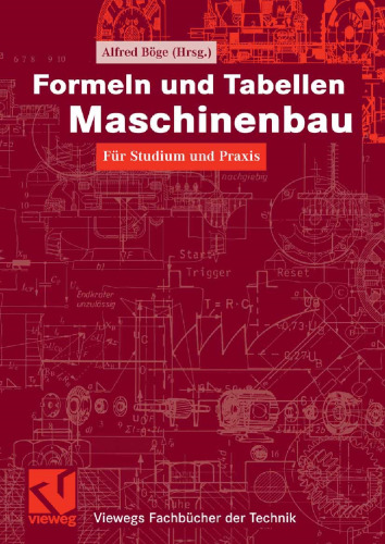 Formeln und Tabellen Maschinenbau (German Edition)