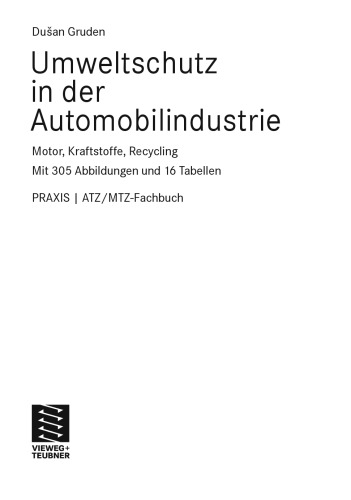Umweltschutz in der Automobilindustrie